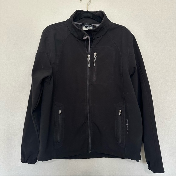 Black diamond men’s black softshell fleece lined jacket size M medium - Picture 1 of 3